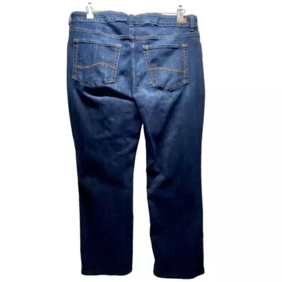 LEE Straight Leg Regular Fit Mid Rise Secretly Shapes Jeans Women's Sz 16 Short - Picture 6 of 11